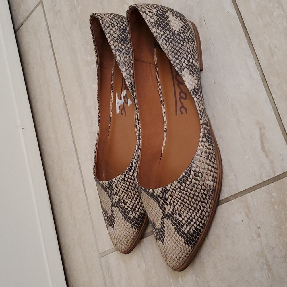 Zodiac snakeskin flats